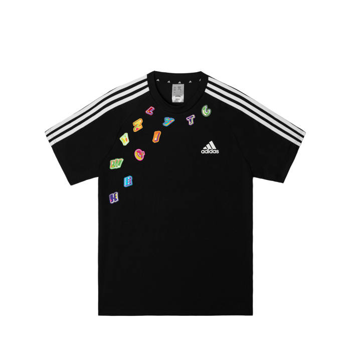 Adidas Adidas Football T Shirts Men's Black Crew Neck Moderate