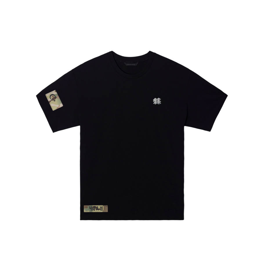 KOLON SPORT T Shirts Unisex Black/Black Crew Neck