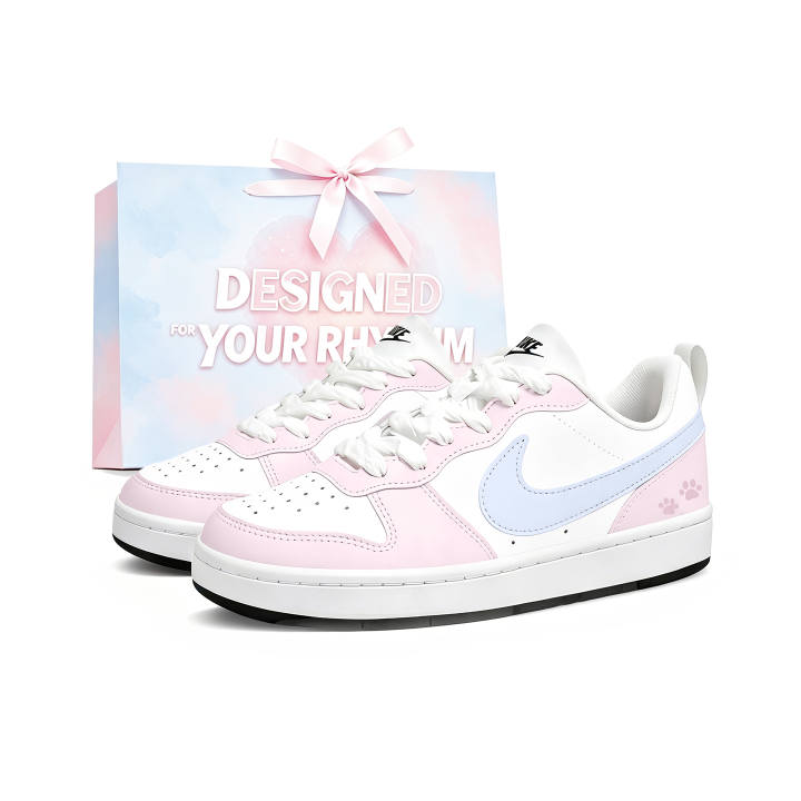 Nike Nike Court Borough Skateboard Shoes Women's Low Top Pink