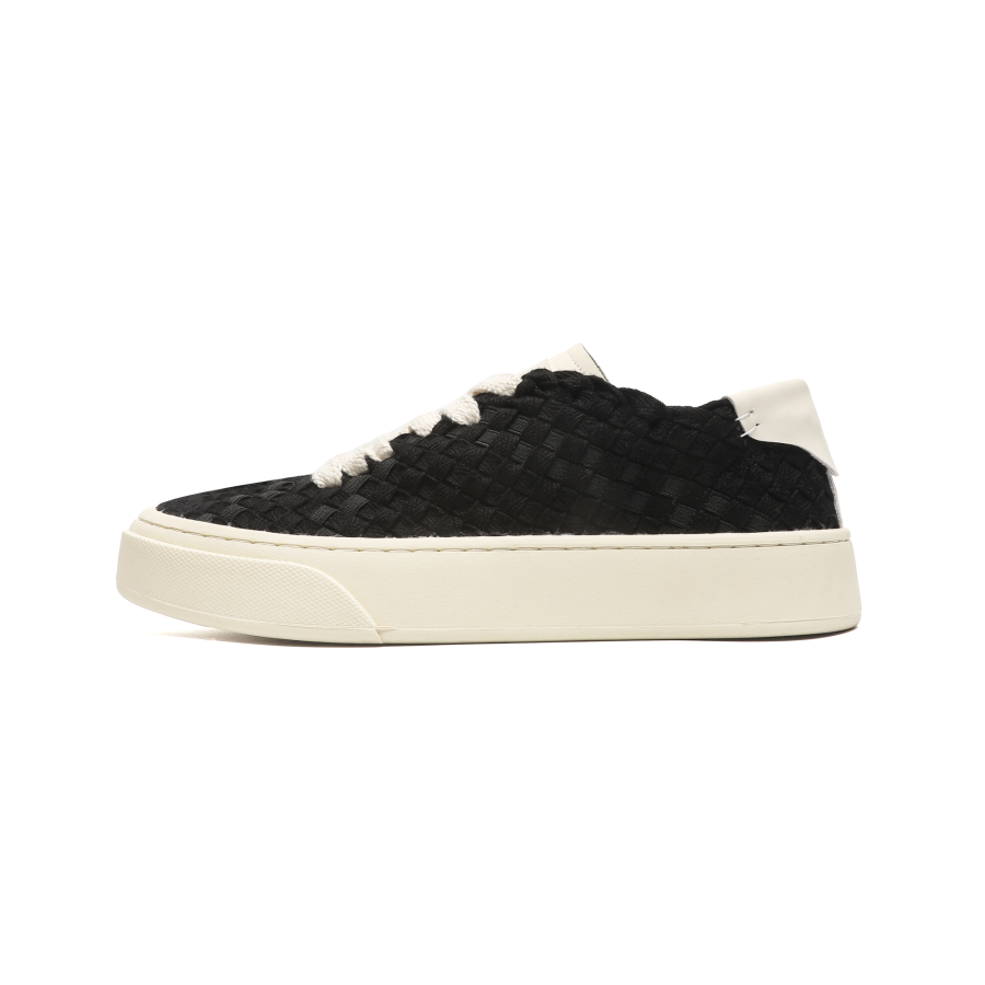 GANGMENG Low top Skateboard Shoes Unisex Black
