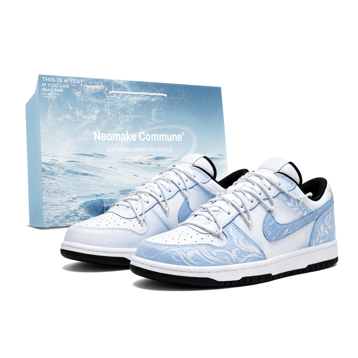 Nike Nike Big Skateboard Shoes Men's Low Top Light Blue
