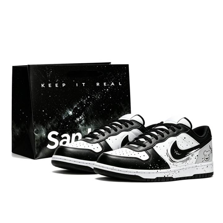 Nike Nike Big Low Lux Skateboard Shoes Unisex Low Top Black White