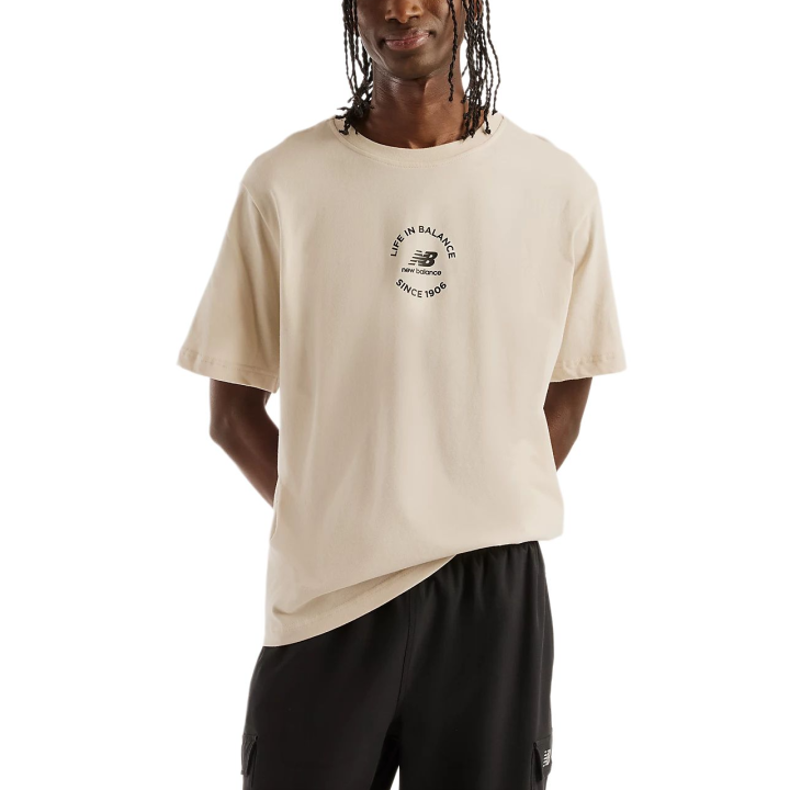 New Balance New Balance T Shirts Men's Moonlight Crew Neck Moderate