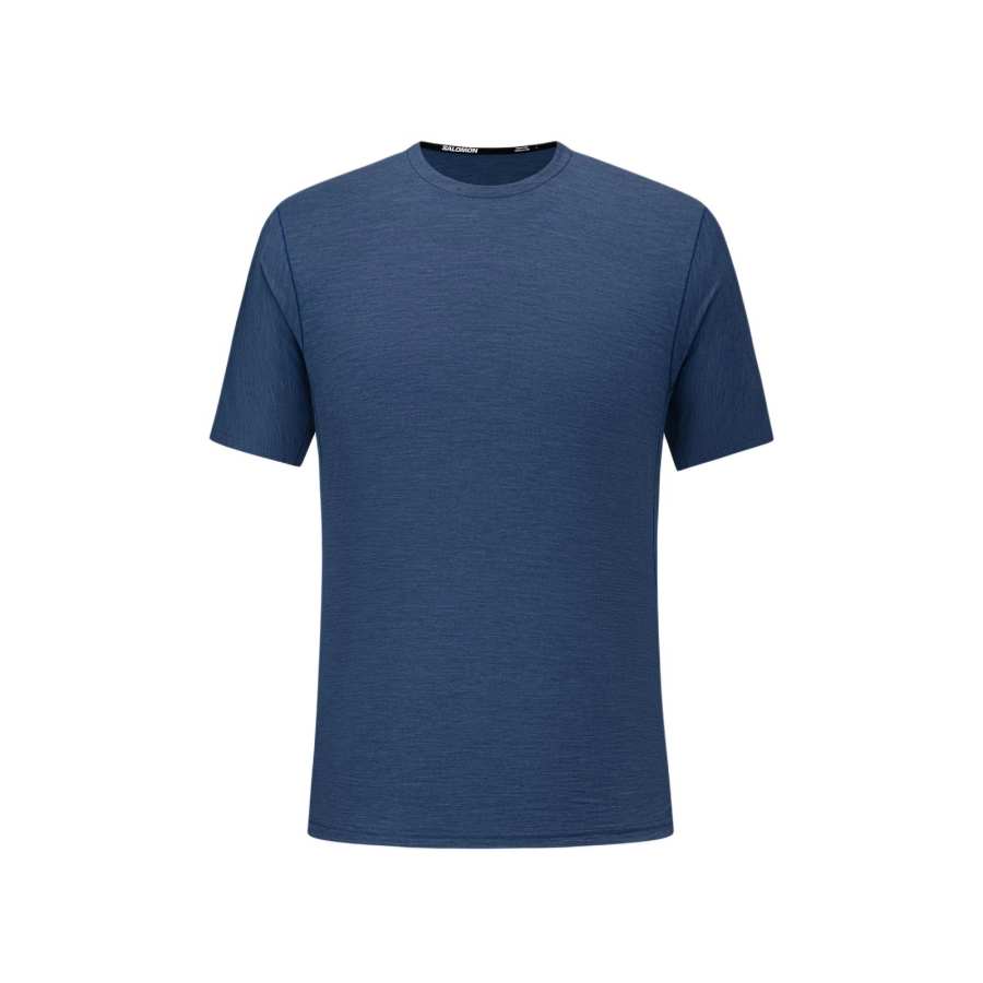 SALOMON T Shirts Men's Flag Blue Crew Neck Moderate