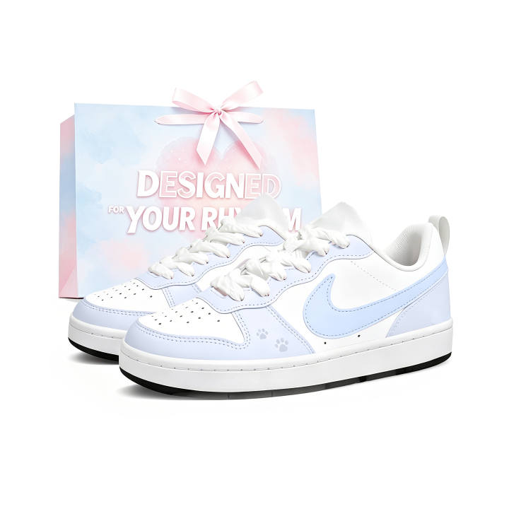 Nike Nike Court Borough Skateboard Shoes Women's Low Top Blue