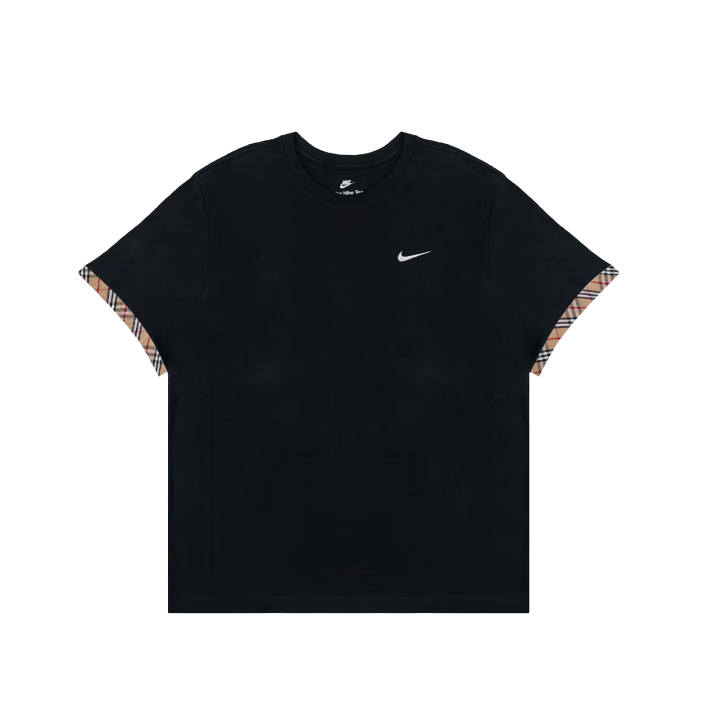 Nike Nike Sportswear T Shirts Men's Black Crew Neck Moderate Straight Fit