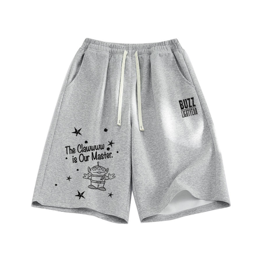Disney Casual Shorts Unisex Thin Straight Fit Pants