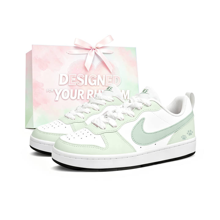 Nike Nike Court Borough Skateboard Shoes Women's Low Top Light Green