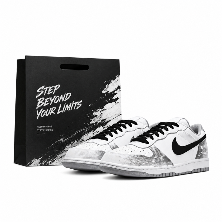 Nike Nike Big Skateboard Shoes Unisex Low Top White/Black/Gray