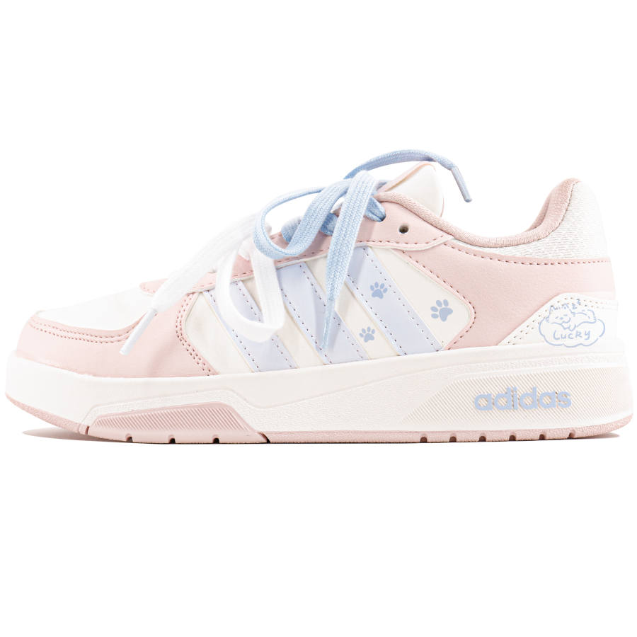 Adidas Adidas COURTBEAT Skateboard Shoes Unisex Low Top Blue/Pink