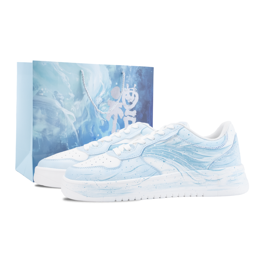 ANTA Easy Skateboard Shoes Unisex Low Top White/Blue
