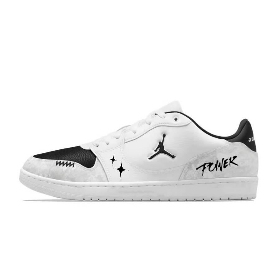 Jordan Jordan COURT CONNECT Skateboard Shoes Men's Low Top Black/White