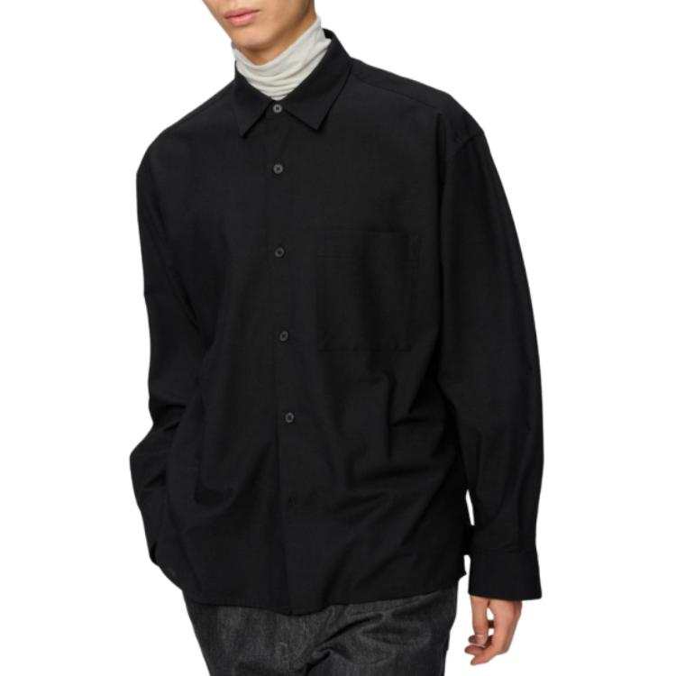 UNIQLO C Collection Shirts Men's Black Moderate
