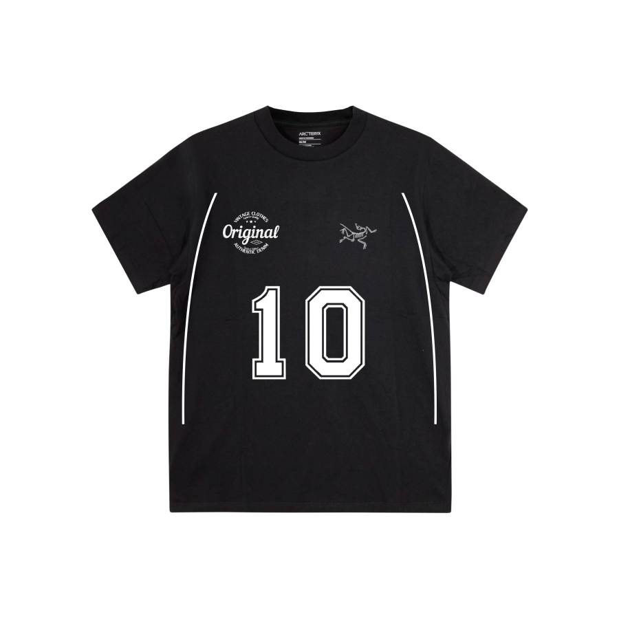 Arcteryx KRAGG T Shirts Unisex Black Crew Neck Moderate