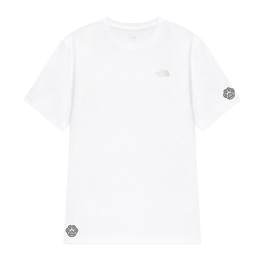 THE NORTH FACE T Shirts Unisex White Crew Neck Thin Straight Fit