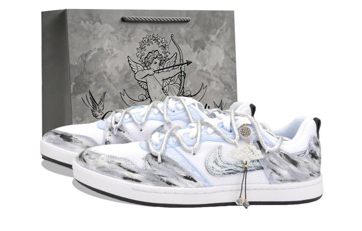 Nike Nike SB Alleyoop Skateboard Shoes Unisex Low Top Blue/White
