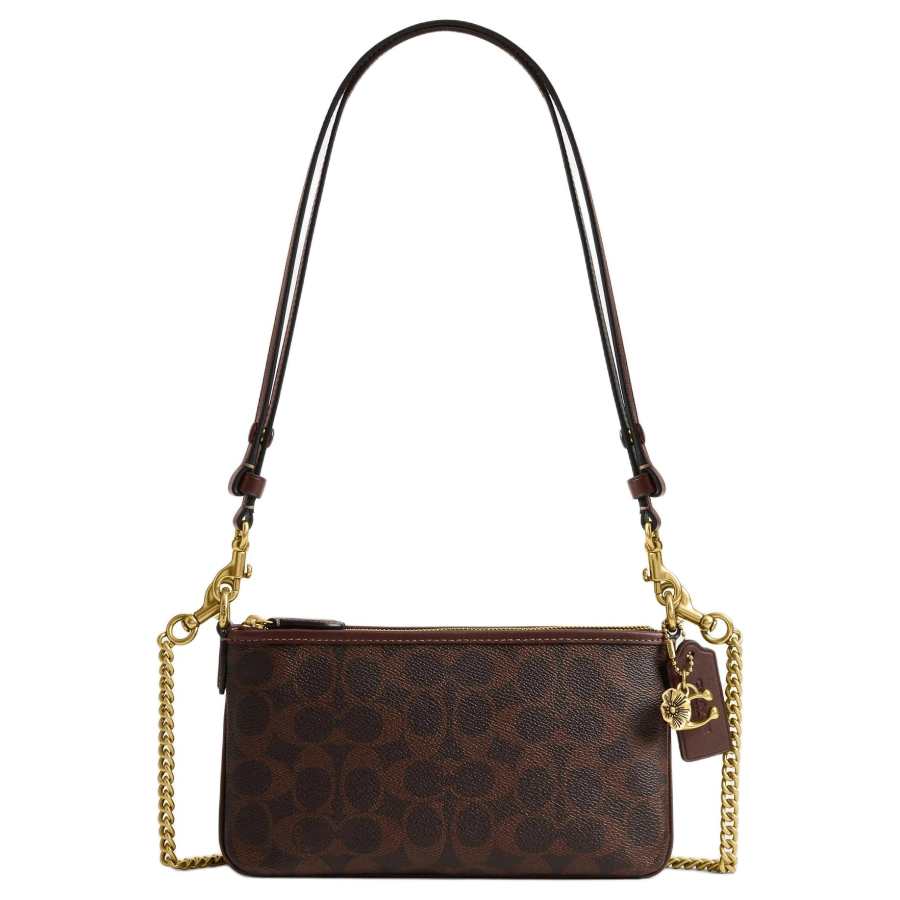 COACH COACH AUDREY Artificial Leather Shoulder Bag Small Women's Brown