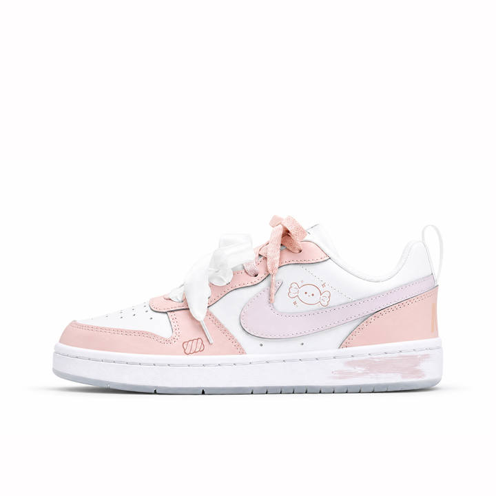 Nike Nike COURT BOROUGH RECRAFT Skateboard Shoes Unisex Low Top Pink