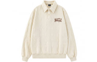 No Tears Sweatshirts Unisex Polo Collar Moderate Straight Fit