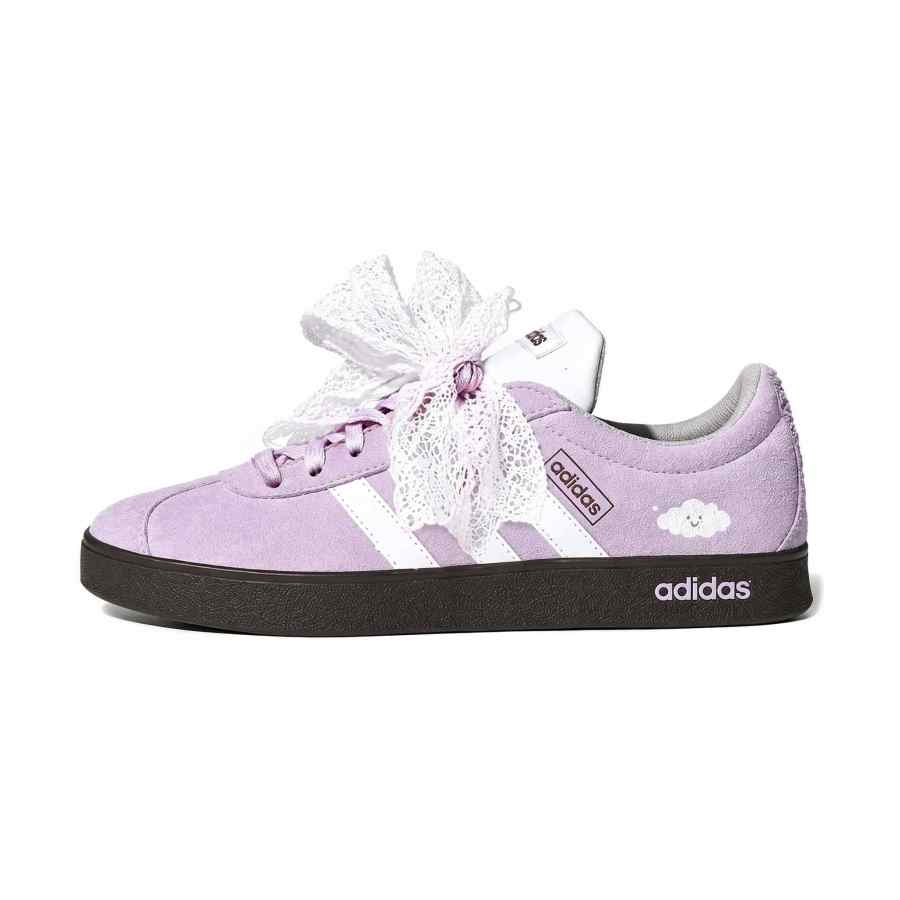 Adidas Adidas VL COURT 2.0 German Army Trainers Unisex Low Top Purple Pink