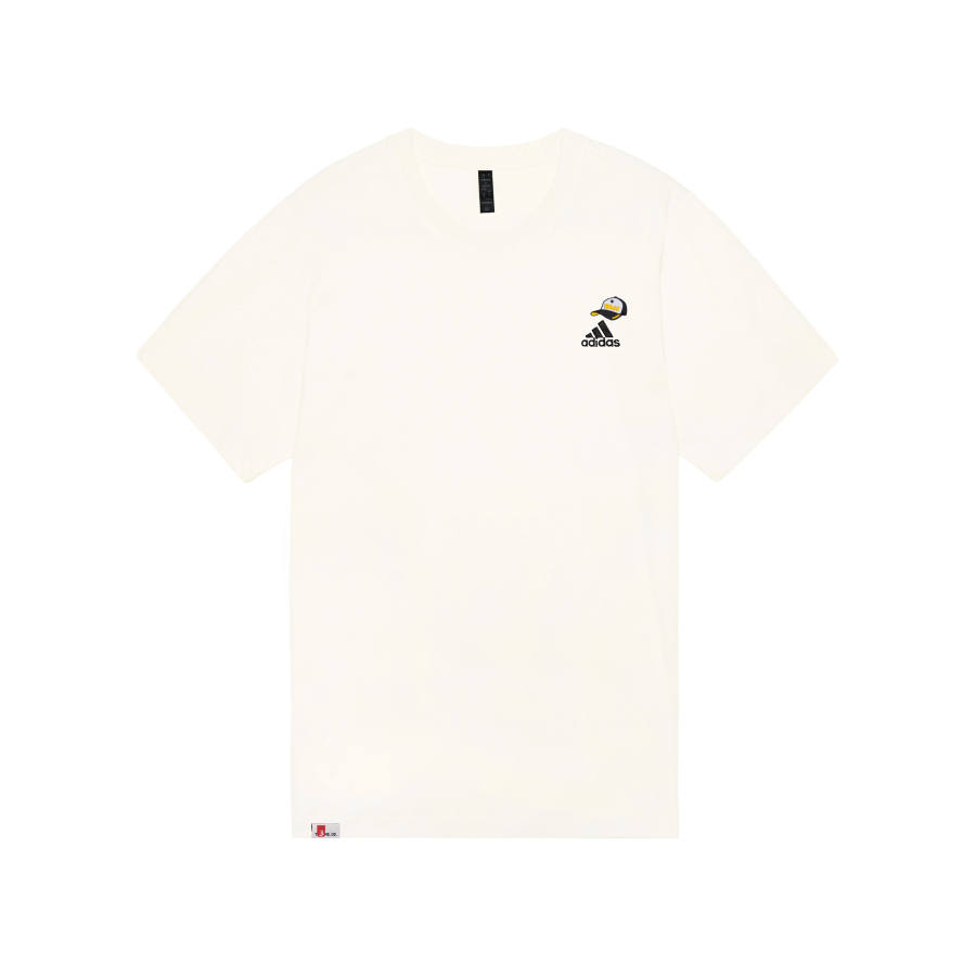 Adidas Adidas MUST HAVES T Shirts Unisex Ecru Crew Neck Moderate
