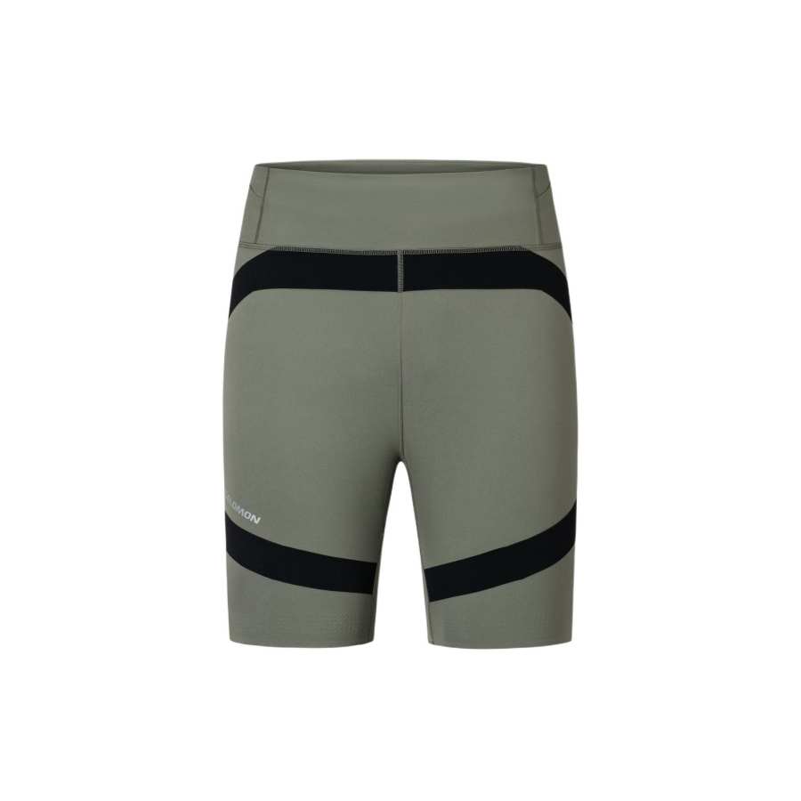 SALOMON Running Shorts Men's Flax Gray Moderate