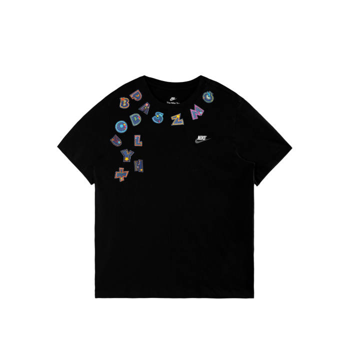 Nike Nike Sportswear T Shirts Men's Black/White/Dark Gray Crew Neck Moderate