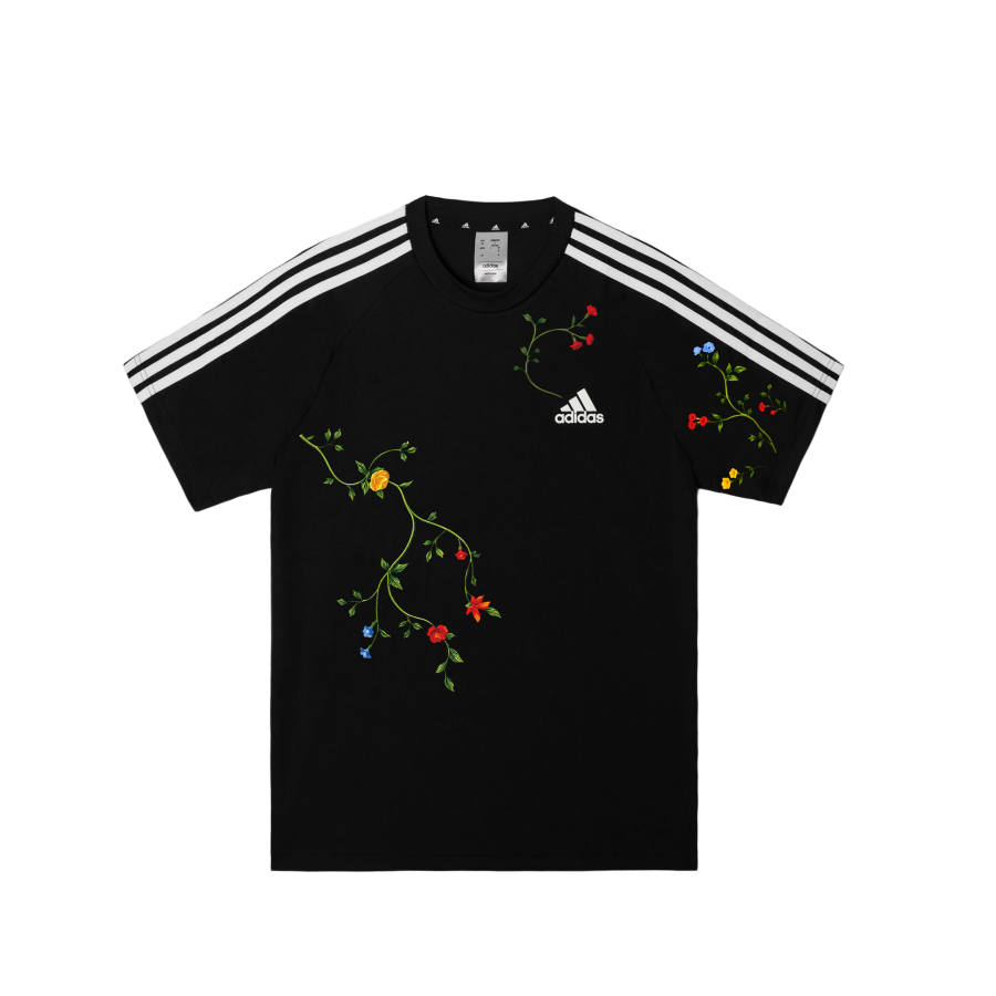 Adidas Adidas Football T Shirts Men's Black Crew Neck Moderate