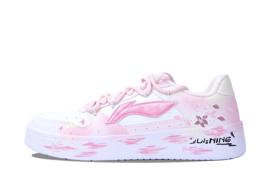 Li-Ning Li Ning Floating Boat Skateboard Shoes Women's Low Top White/Pink/Yellow