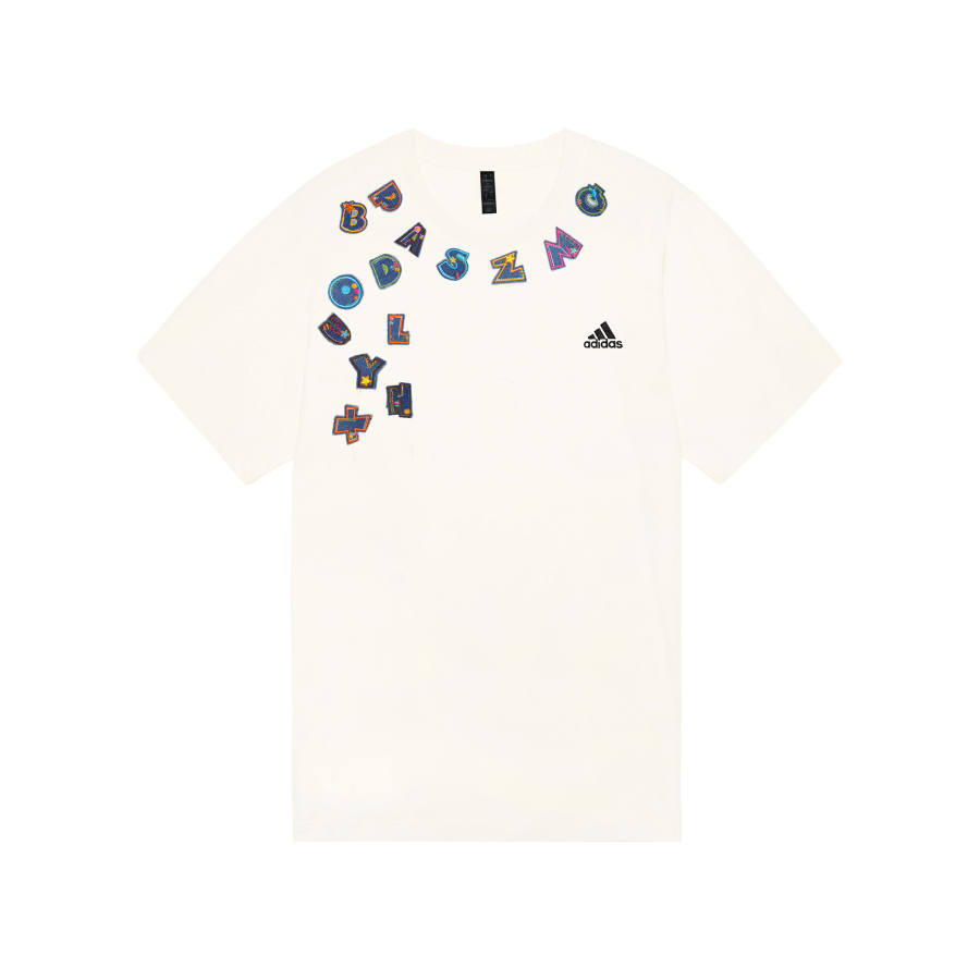 Adidas Adidas MUST HAVES T Shirts Unisex Ecru Crew Neck Moderate Straight Fit