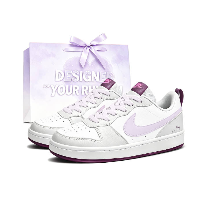 Nike Nike Court Borough Skateboard Shoes Women's Low Top Pink