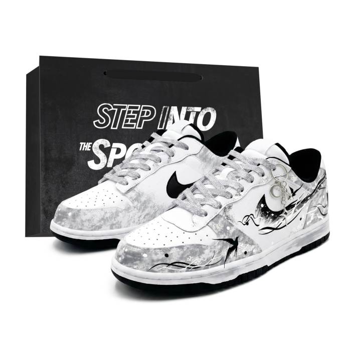 Nike Nike Big Skateboard Shoes Men's Low Top Black