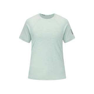 SALOMON T Shirts Women's Aqua Green Crew Neck