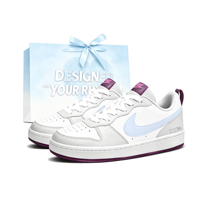 Nike Nike Court Borough Skateboard Shoes Women's Low Top Blue