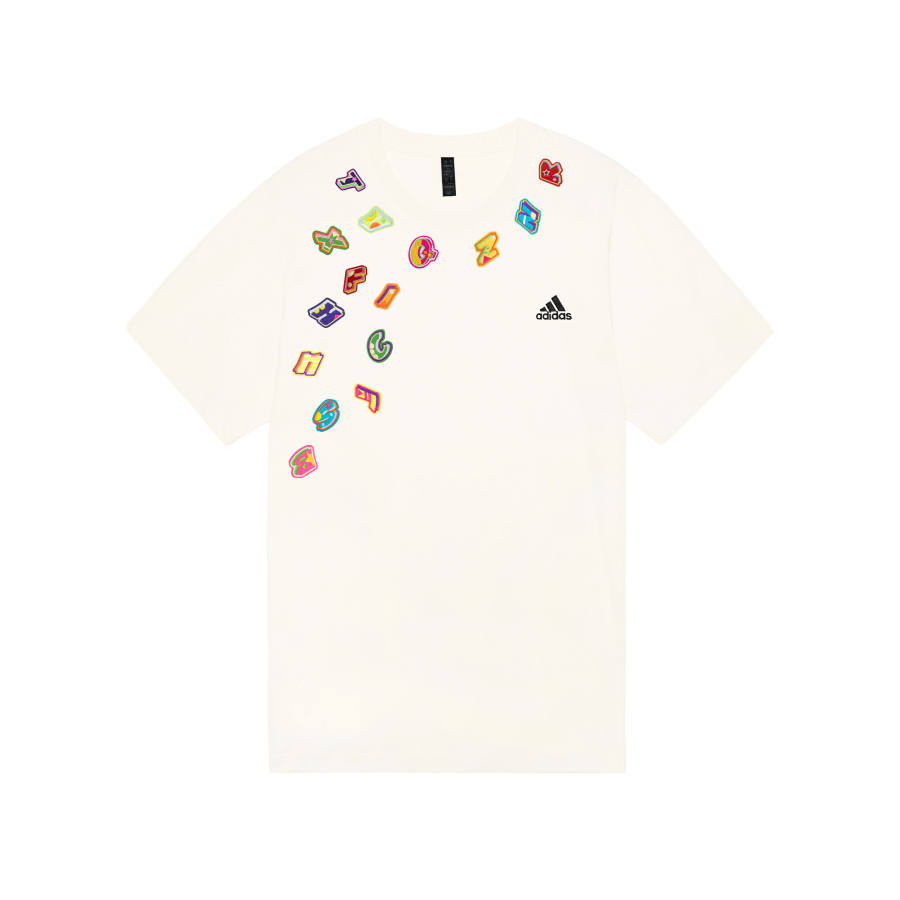 Adidas Adidas MUST HAVES T Shirts Unisex Ecru Crew Neck Moderate Straight Fit