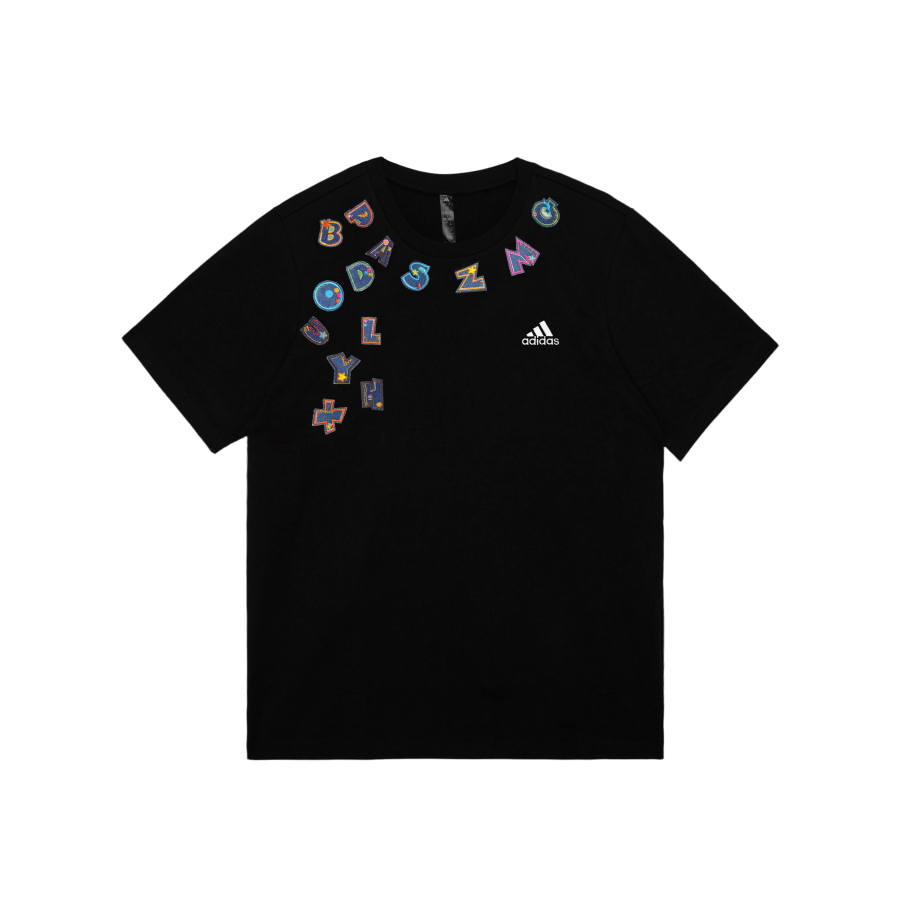 Adidas Adidas MUST HAVES T Shirts Unisex Black Crew Neck Moderate Straight Fit