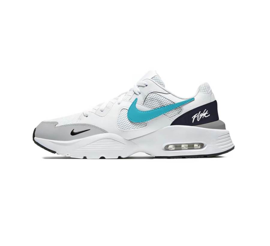 Nike Nike Air Max Fusion Running Shoes Unisex Low Top White, Gray, Blue, & Black