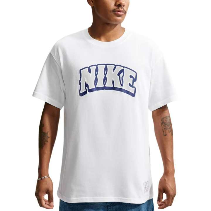 Nike Nike Sportswear T Shirts Men's White Crew Neck Moderate