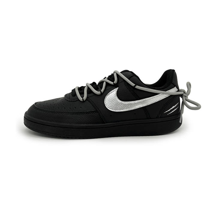 Nike Nike Court Vision Low Skateboard Shoes Unisex Low Top Silver