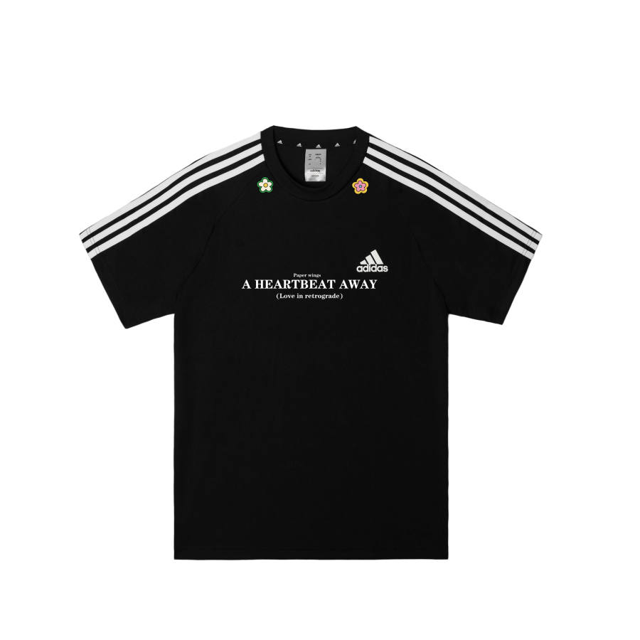 Adidas Adidas Football T Shirts Men's Black Crew Neck Moderate