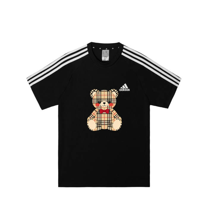 Adidas Adidas Football T Shirts Men's Black Crew Neck Moderate