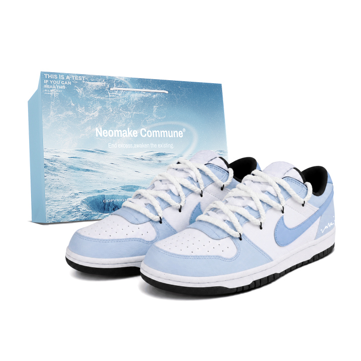 Nike Nike Big Skateboard Shoes Men's Low Top Blue