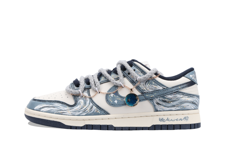 Nike Nike Dunk Skateboard Shoes Unisex Low Top White/Blue