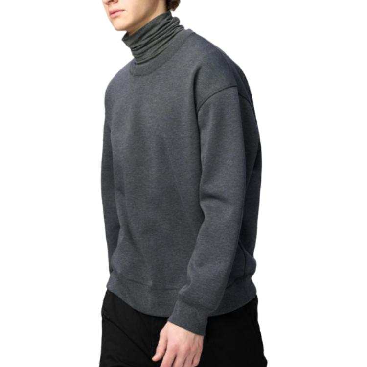 UNIQLO C Collection Sweatshirts Unisex Dark Gray Crew Neck Moderate