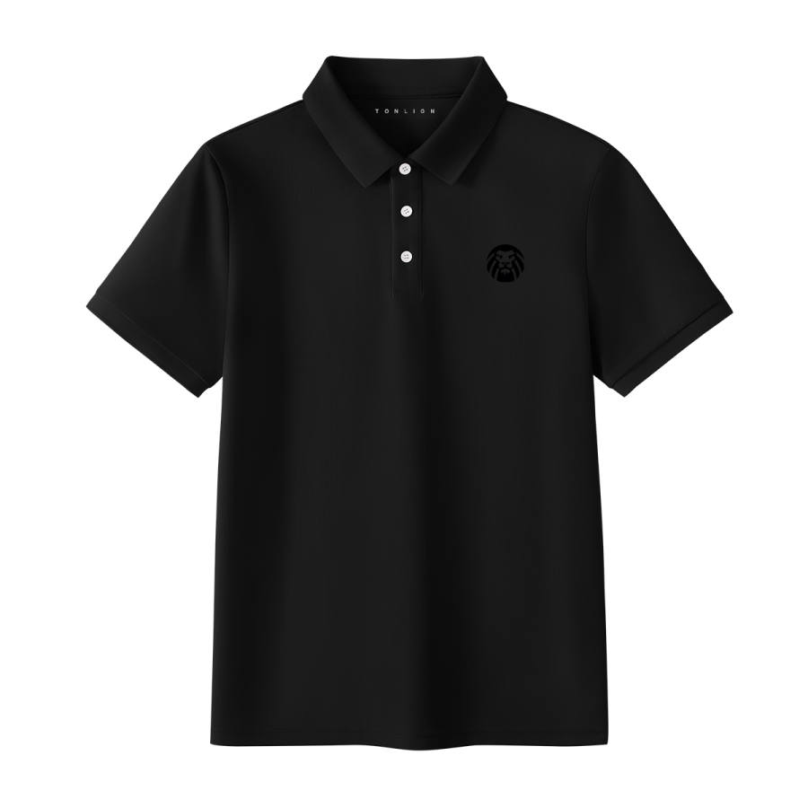 Tonlion Polo Shirts Unisex Lapel Thin Straight Fit