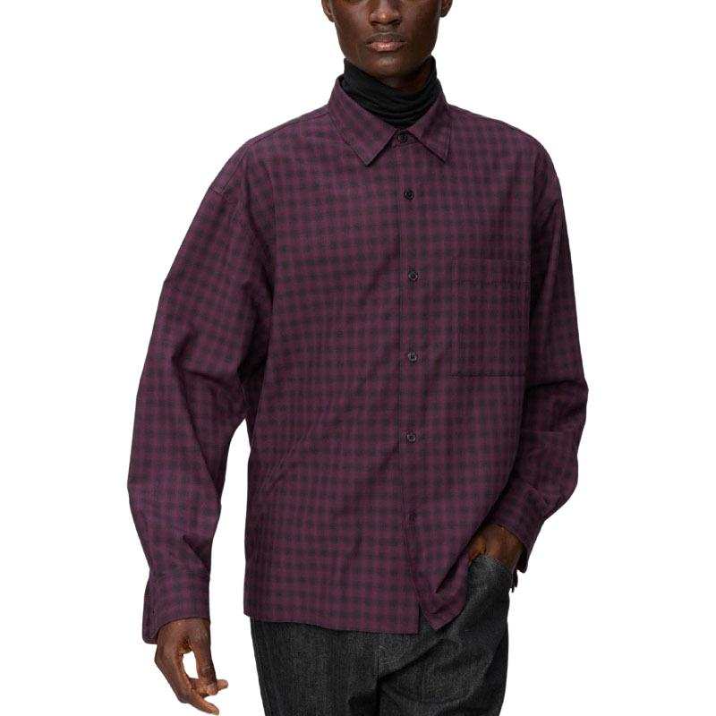 UNIQLO C Collection Shirts Men's Burgundy Moderate