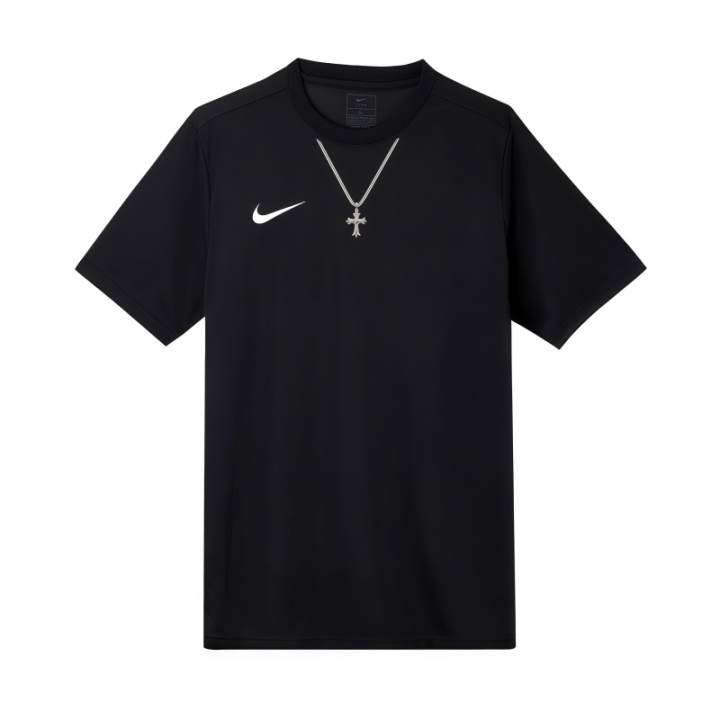 Nike Nike T Shirts Unisex Black Crew Neck Moderate Straight Fit