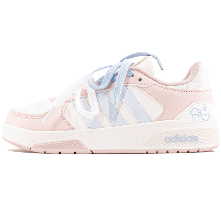 Adidas Adidas COURTBEAT Skateboard Shoes Unisex Low Top Blue/Pink