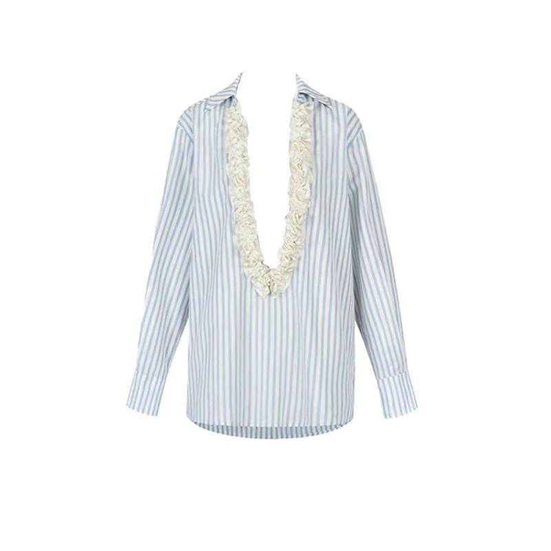 MARIE·COCO Shirts Women's Shirt V Neck Moderate A Line
