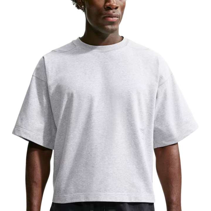 Nike Nike T Shirts Men's Light Smoke Gray/Stone Fern Gray/Light Smoke Gray Crew Neck Moderate